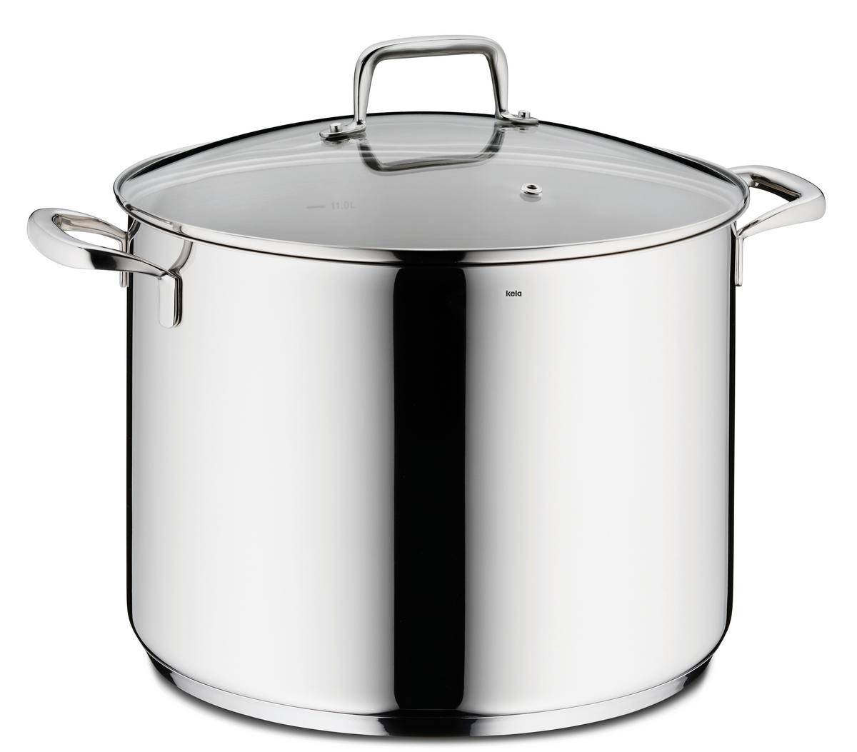 GEMÜSETOPF Flavoria 12,2 l  - Silberfarben, KONVENTIONELL, Glas/Metall (28/21.5cm) - Kela