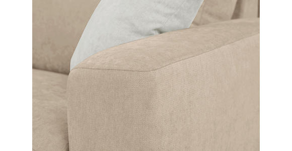 SCHLAFSOFA Mikrofaser Beige  - Beige/Creme, KONVENTIONELL, Kunststoff/Textil (186/101/101cm) - Carryhome