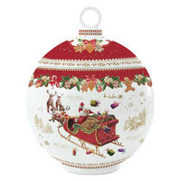 POSODA ZA SHRANJEVANJE     12/12/15.5 cm         - rdeča/zelena, Basics, keramika (12/12/15.5cm) - Easy Life