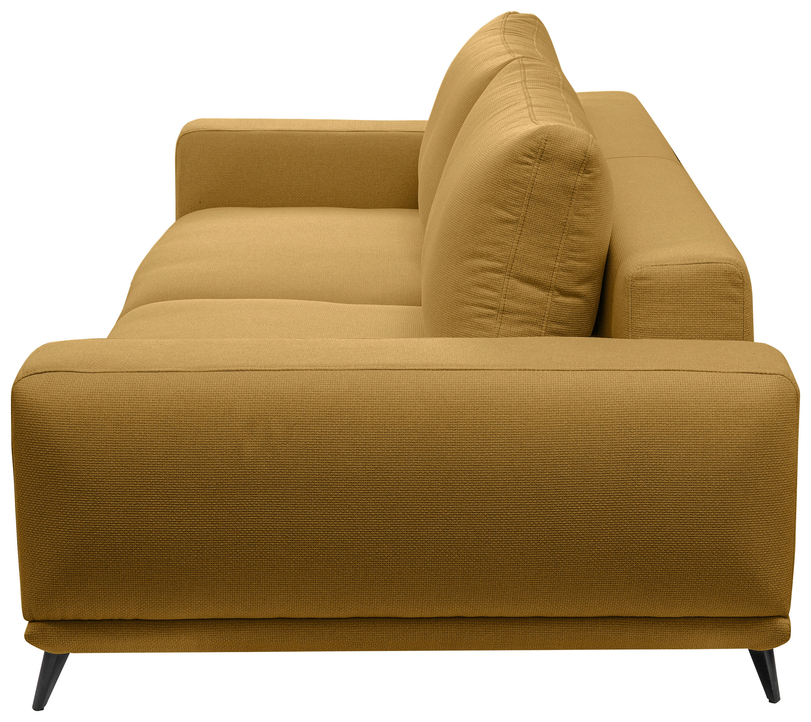 Thumbnail - Mid.you 2-Sitzer-Sofa, Gelb, Textil, Füllung: Silikon, 202x89x115 cm, Made in EU, Stoffauswahl, Wohnzimmer, Sofas & Couc...