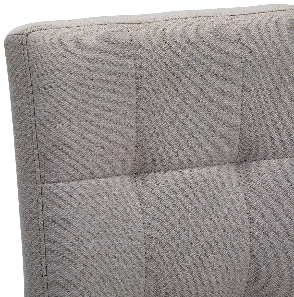 STUHL  in Eisen Webstoff Metall, Textil  - Hellgrau/Schwarz, Design, Textil/Metall (46/91/61cm) - home24