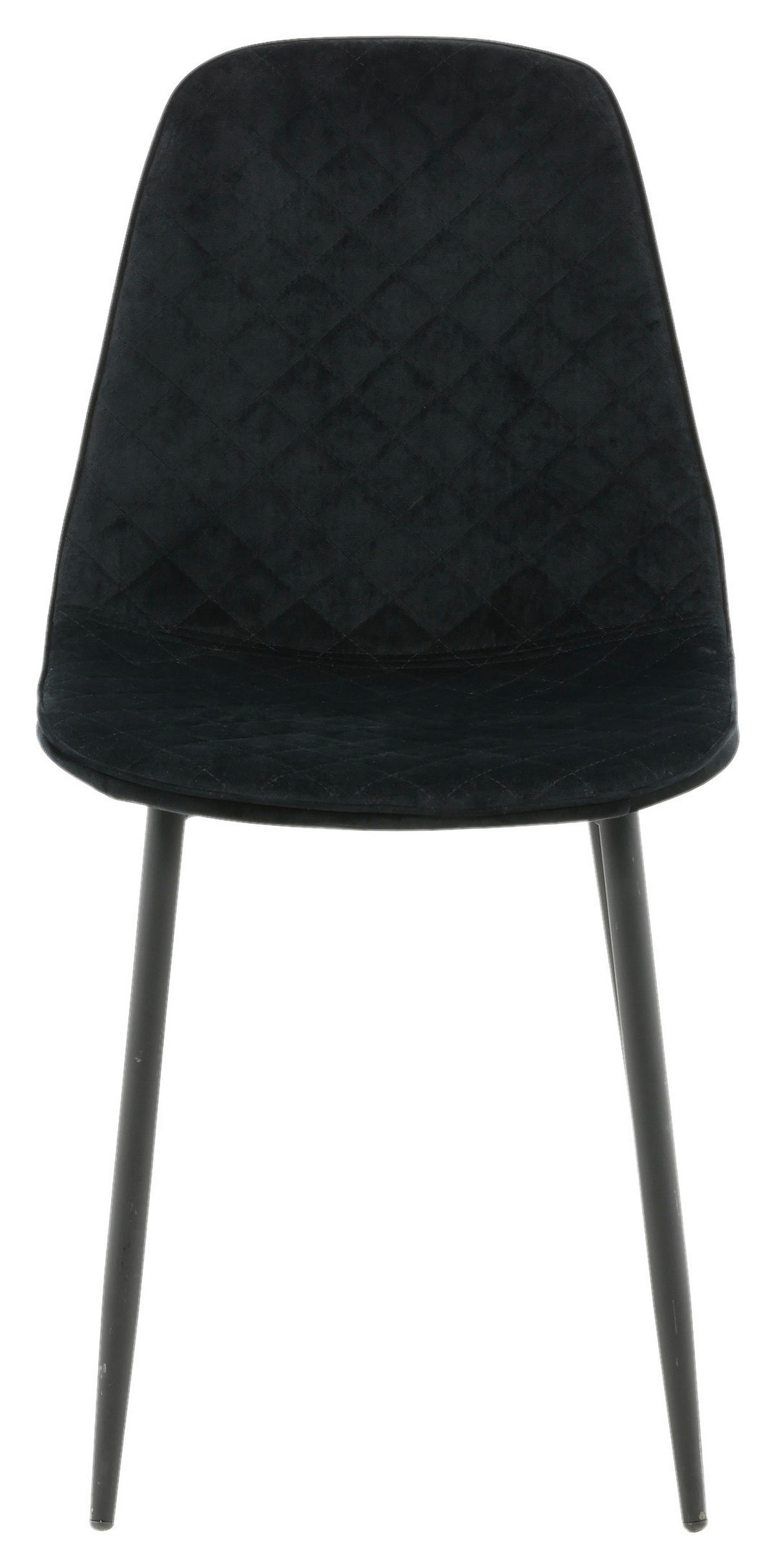 STOLSET 2 styck stål sammet  - svart, Design, metall/textil (44/86/52cm) - Livetastic