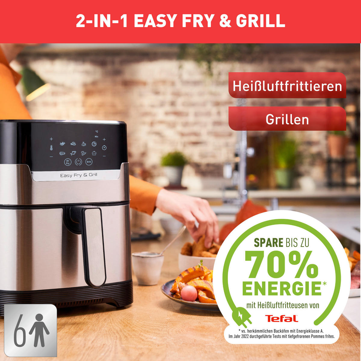 FRITTEUSE - Schwarz, Basics, Kunststoff (4,2l) - Tefal