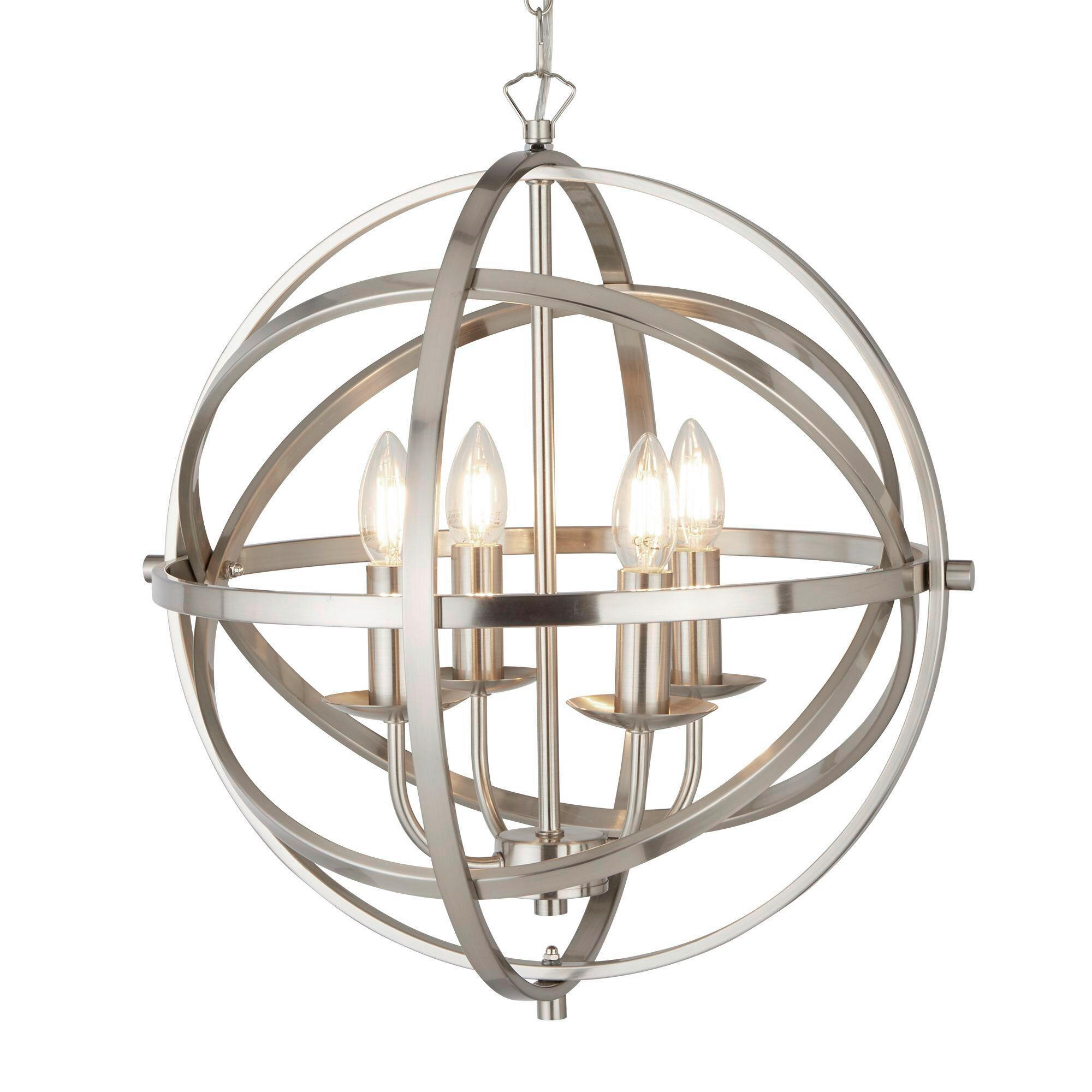 HÄNGLAMPA Orbit 45 cm - silver, Design, metall (45cm)