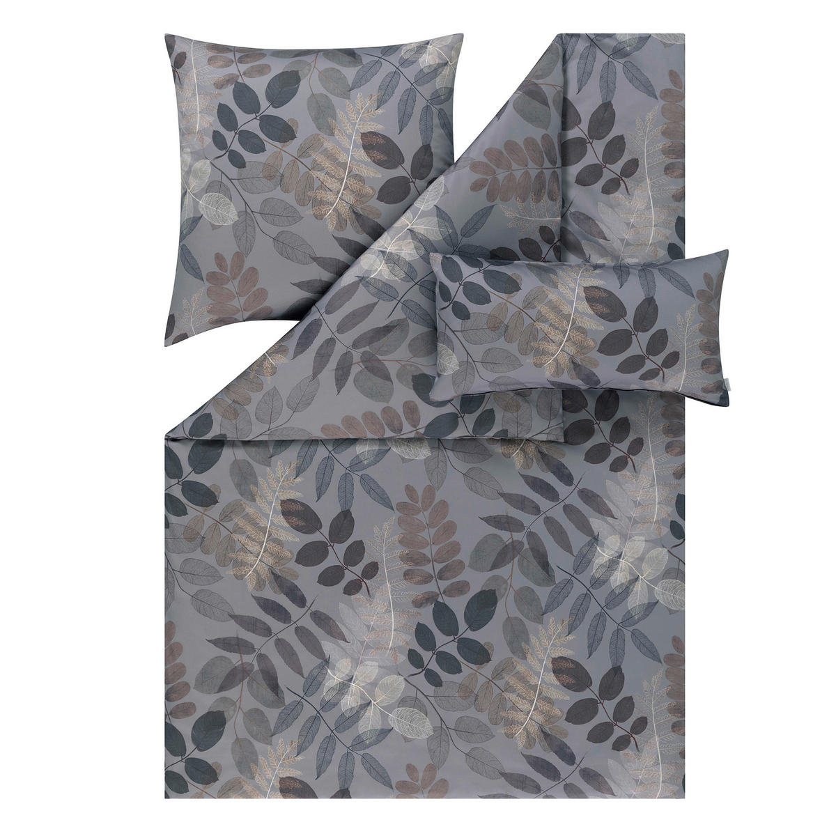 BETTWÄSCHE Atelier Makosatin 140/200 cm  - Grau, LIFESTYLE, Textil (140/200cm) - Estella