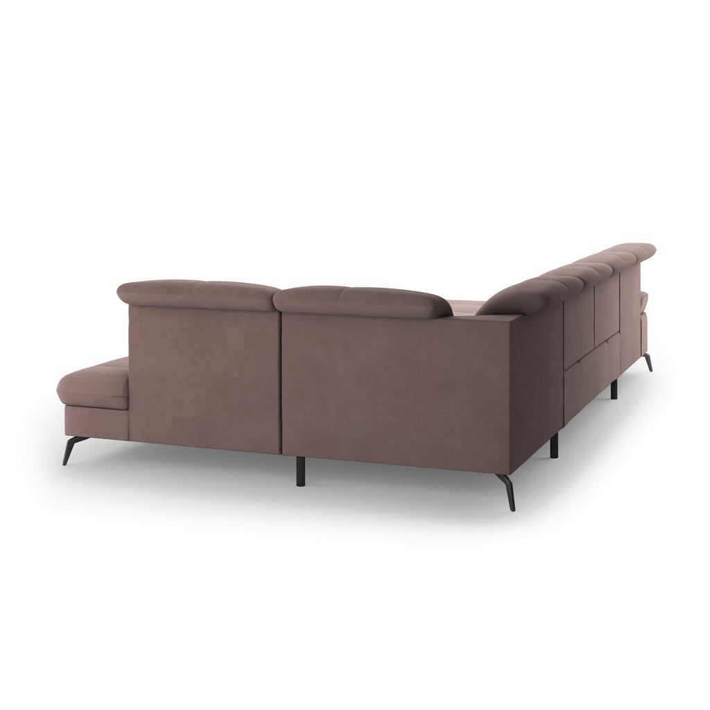Thumbnail - Sit & More Wohnlandschaft, Taupe, Textil, 6,5-Sitzer, Ottomane rechts, U-Form, 357x231 cm, Goldenes M, Oeko-Tex® Standar...