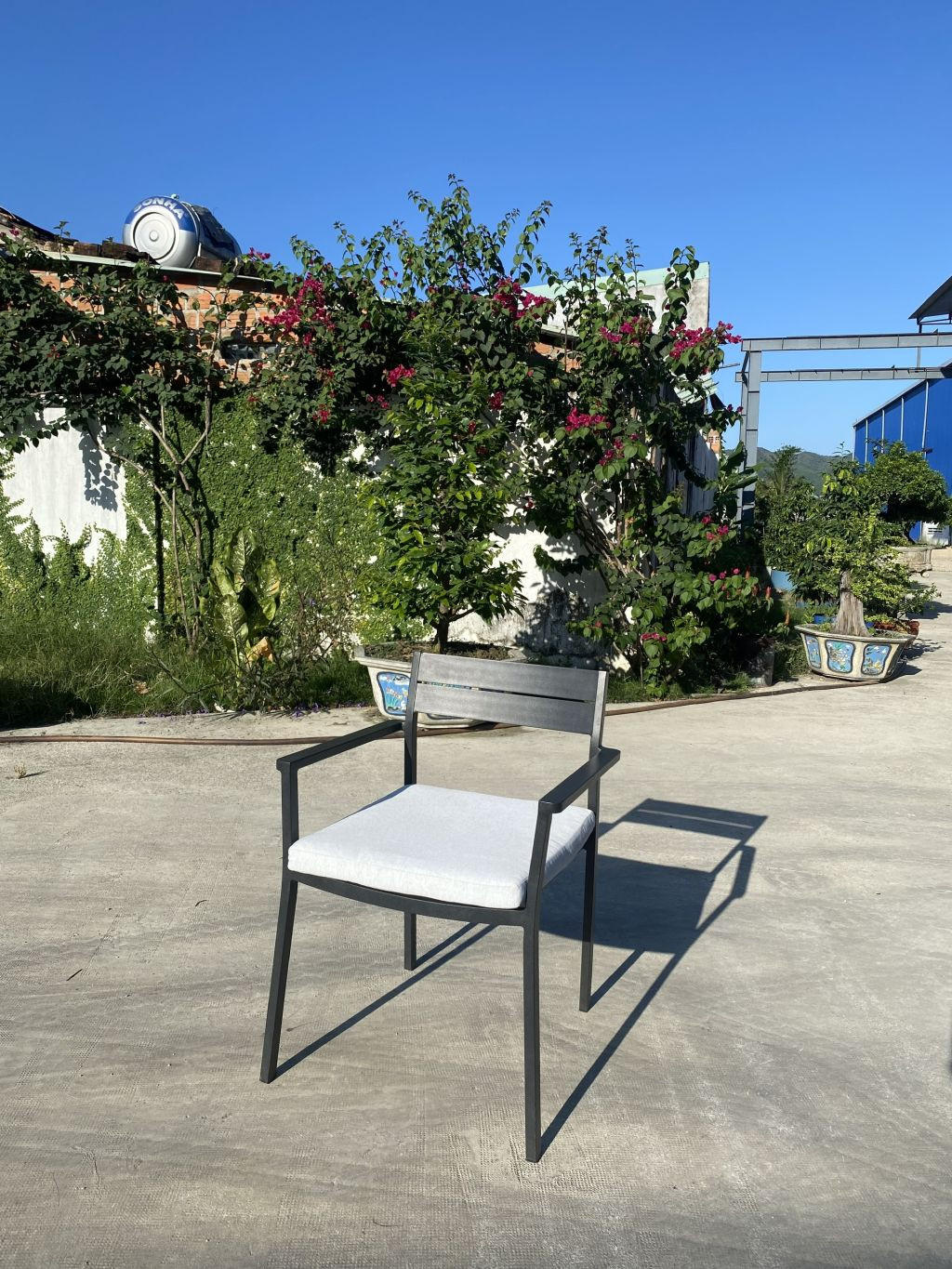 STOLICA VRTNA svijetlo siva metal - siva/svijetlo siva, Basics, metal (58/81/58cm) - Ambia Garden