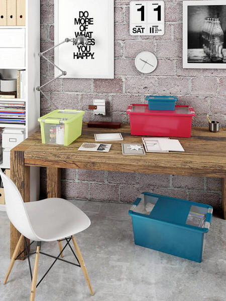 AUFBEWAHRUNGSBOX 35/19/55 cm - Türkis, KONVENTIONELL, Kunststoff (35/19/55cm)