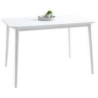 MASĂ din lemn, material pe bază de lemn 120/76/75 cm   - alb, Konventionell, lemn/material pe bază de lemn (120/76/75cm) - Carryhome