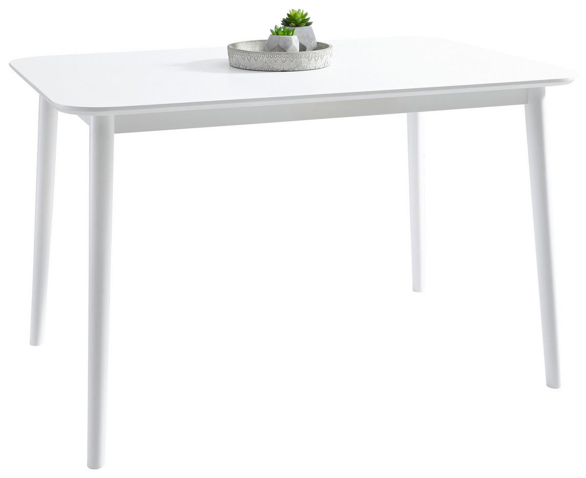 MASĂ din lemn, material pe bază de lemn 120/76/75 cm   - alb, Konventionell, lemn/material pe bază de lemn (120/76/75cm) - Carryhome