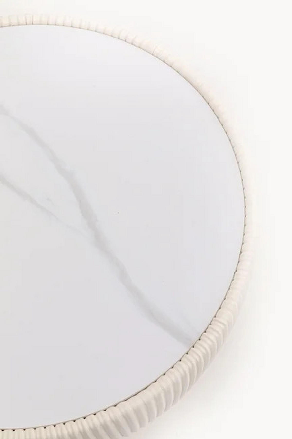 BEISTELLTISCH in Metall, Textil, Keramik, Holzwerkstoff 47/47/45 cm  - Goldfarben/Weiß, Design, Keramik/Holzwerkstoff (47/47/45cm) - Kare-Design