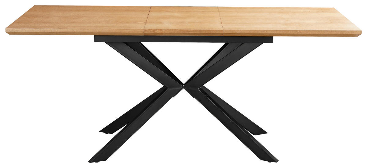 STOL ZA BLAGOVAONICU  prirodne boje, crna  metal, drvni materijal      - prirodne boje/crna, Moderno, drvni materijal/metal (140/80/76cm) - MID.YOU