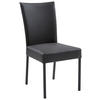 STUHL Echtleder Graphitfarben  - Anthrazit/Graphitfarben, Design, Leder/Metall (47/91/63cm) - Musterring