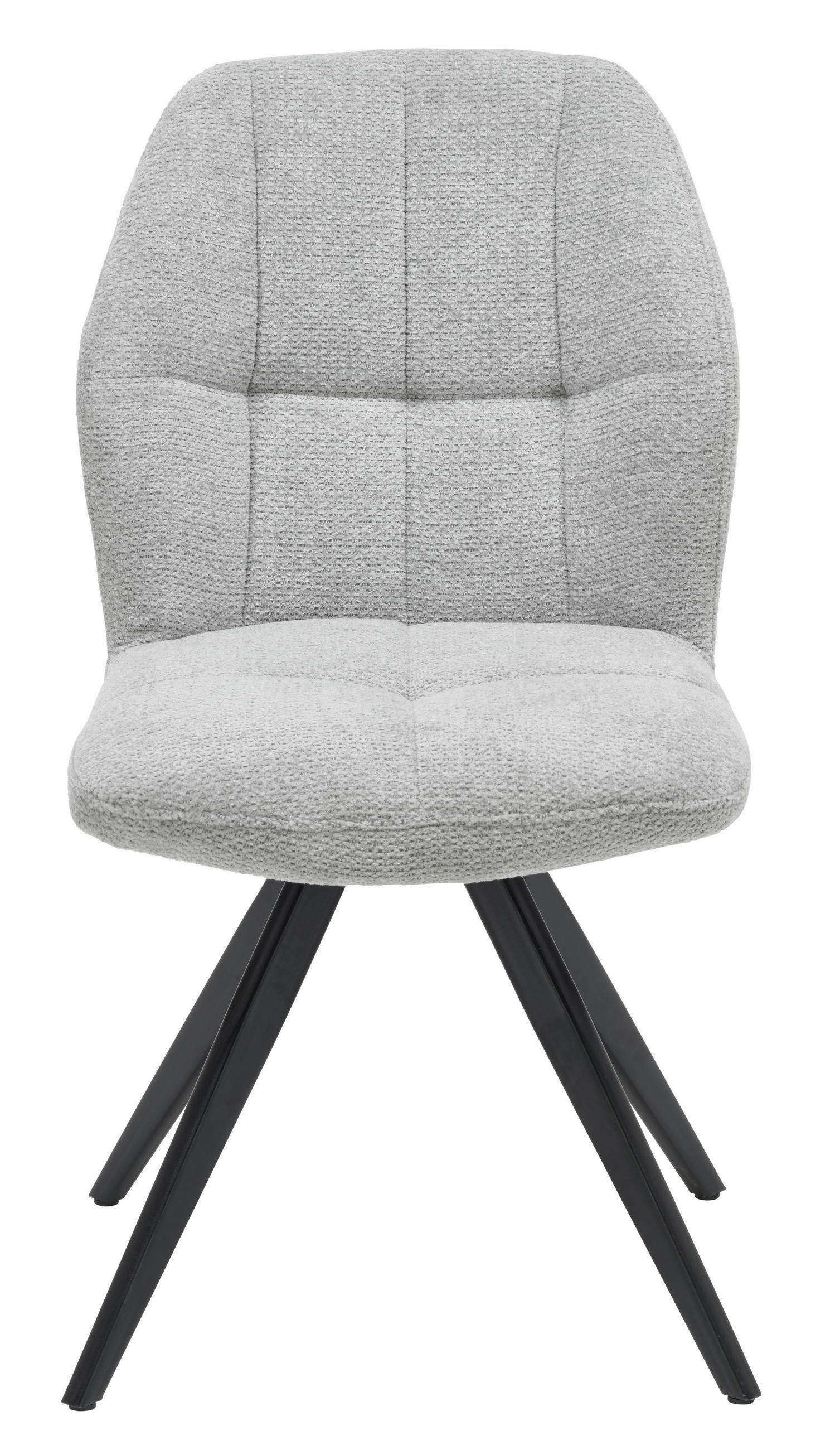 STOLIČKA, 48/88,5/65 cm - čierna/sivá, Design, kov/textil (48/88,5/65cm) - Novel