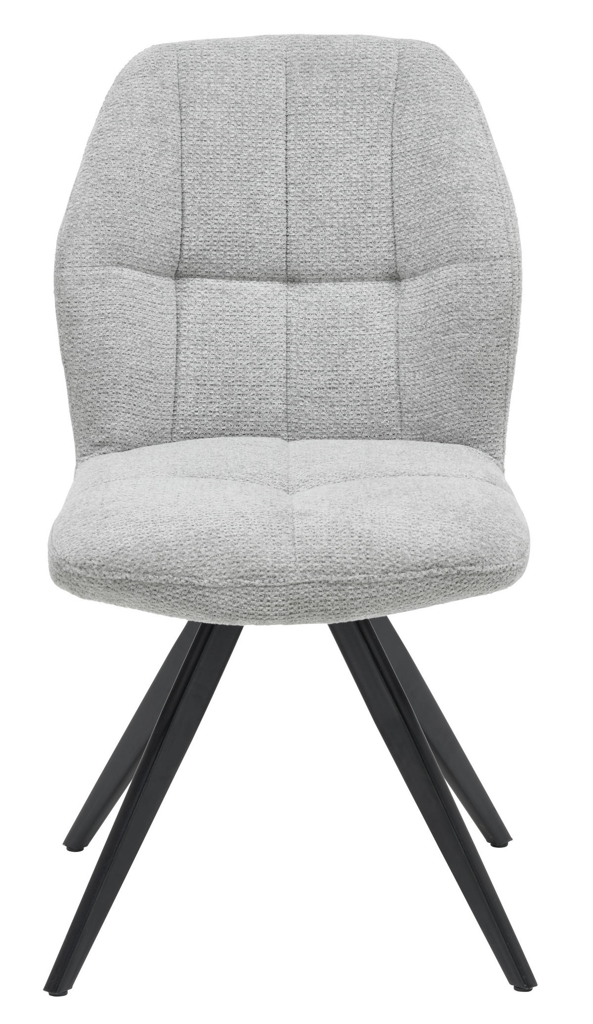 STOLIČKA, 48/88,5/65 cm - čierna/sivá, Design, kov/textil (48/88,5/65cm) - Novel
