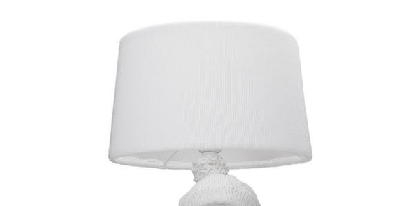 TISCHLEUCHTE 33/30/53 cm - Weiß, LIFESTYLE, Kunststoff/Textil (33/30/53cm) - Novel