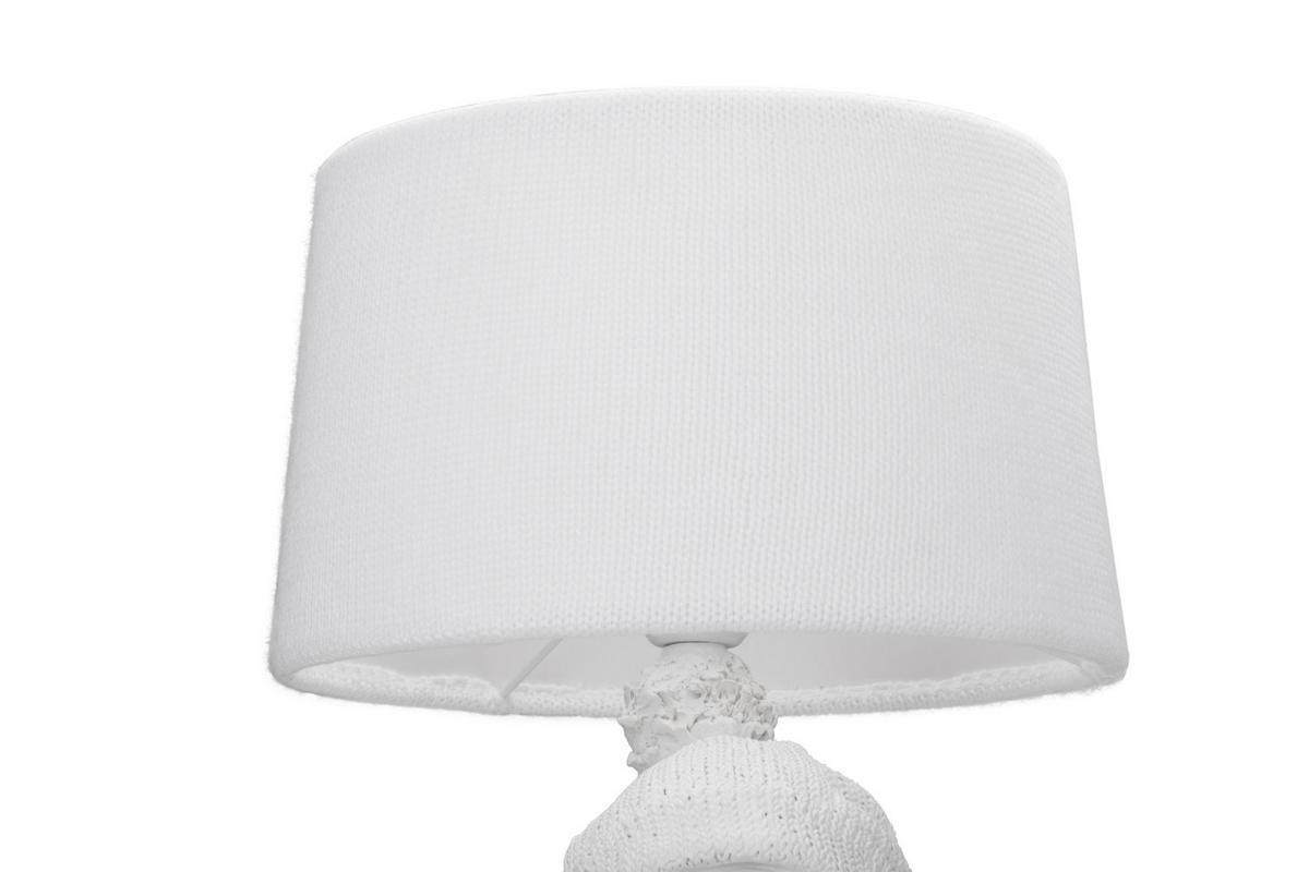 TISCHLEUCHTE - Weiss, Lifestyle, Kunststoff/Textil (33/30/53cm) - Novel