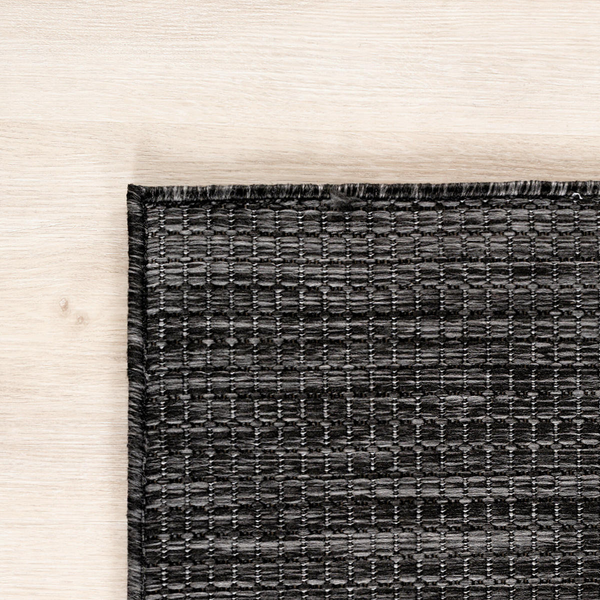 OUTDOORTEPPICH für Terrasse und Balkon 60/100 cm MIRA Schwarz  - Schwarz, Design, Textil (60/100cm) - Ayyildiz 