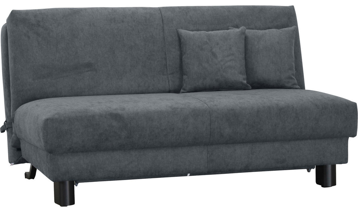 SCHLAFSOFA Flachgewebe Blau  - Blau/Schwarz, Design, Textil/Metall (160/85/100cm) - Carryhome