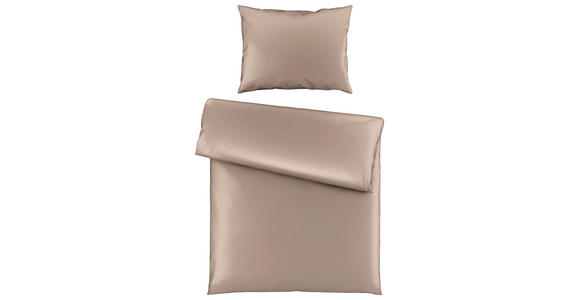 BETTWÄSCHE 140/220 cm - Taupe, Basics, Textil (140/220cm) - Novel