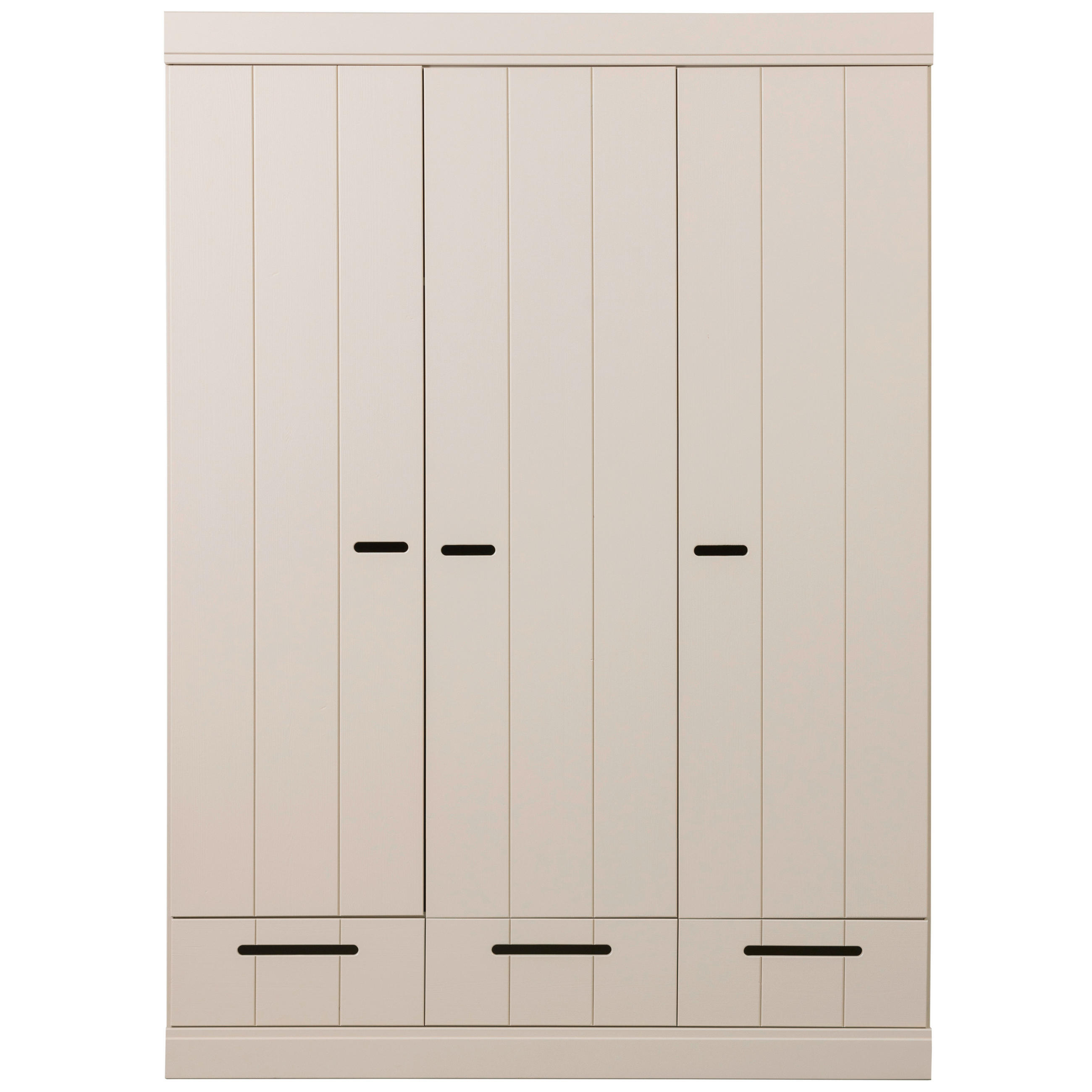 DREHTÜRENSCHRANK 140/195/53 cm 3-türig Hellgrau  - Hellgrau, Design, Holz (140/195/53cm) - Livetastic