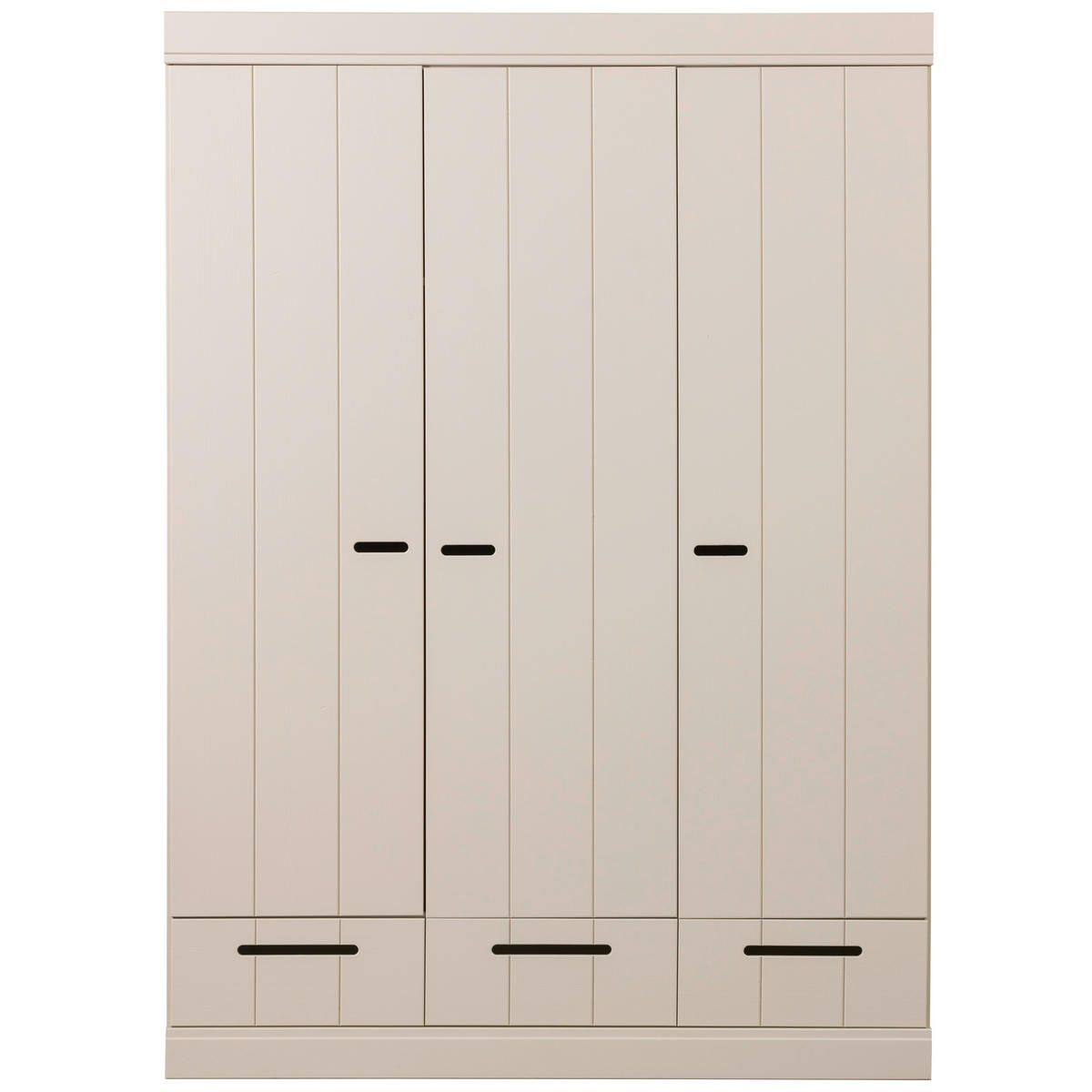 DREHTÜRENSCHRANK  in Hellgrau  - Hellgrau, Design, Holz (140/195/53cm) - Livetastic