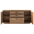 SIDEBOARD 170/81/44 cm  - Eichefarben/Anthrazit, KONVENTIONELL, Holzwerkstoff/Metall (170/81/44cm) - Cantus