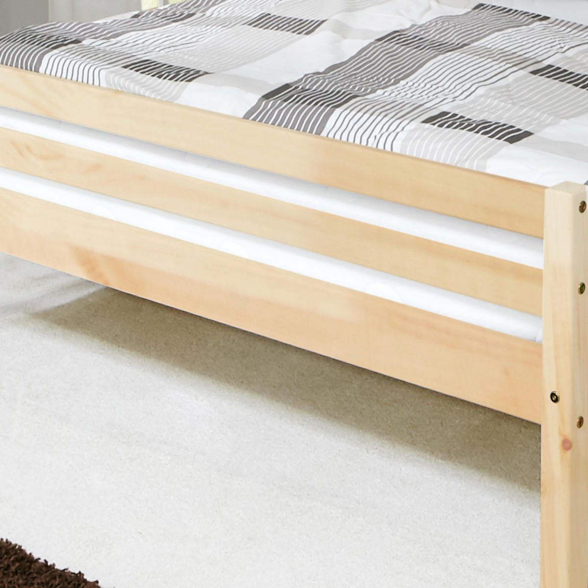 BETT 140/200 cm  in Kieferfarben  - Kieferfarben, KONVENTIONELL, Holz (140/200cm) - MID.YOU