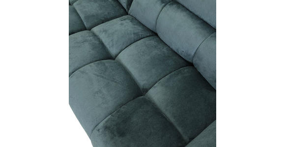 ECKSOFA Petrol Flachgewebe  - Petrol/Schwarz, MODERN, Kunststoff/Textil (235/275cm) - Landscape
