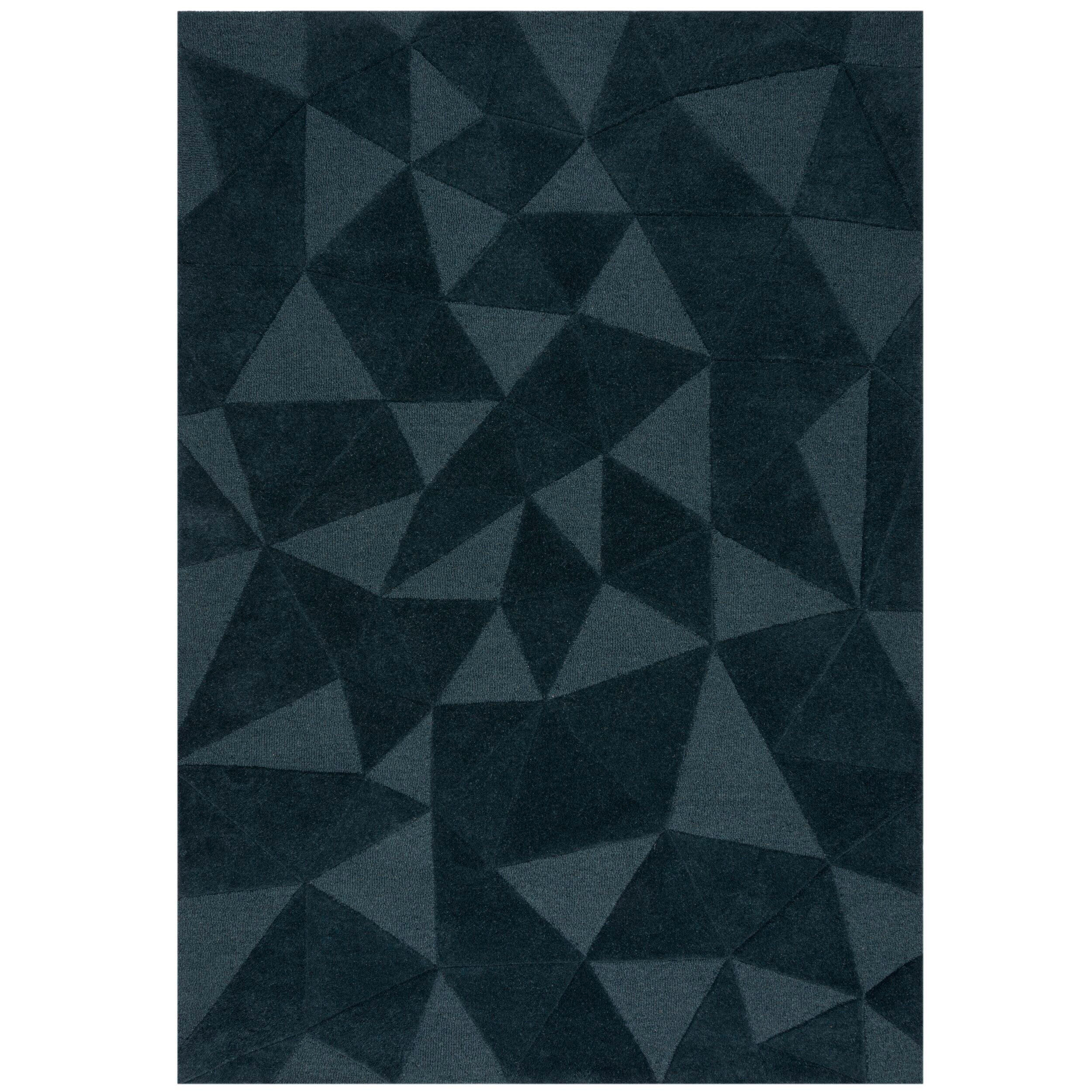 Flair Rugs Wollteppich Moderno Blau 200x290 cm