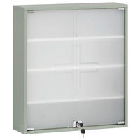 MEDIZINSCHRANK 64,2/71,4/19,6 cm  - Pastellgrün, MODERN, Glas/Holzwerkstoff (64,2/71,4/19,6cm) - Stylife