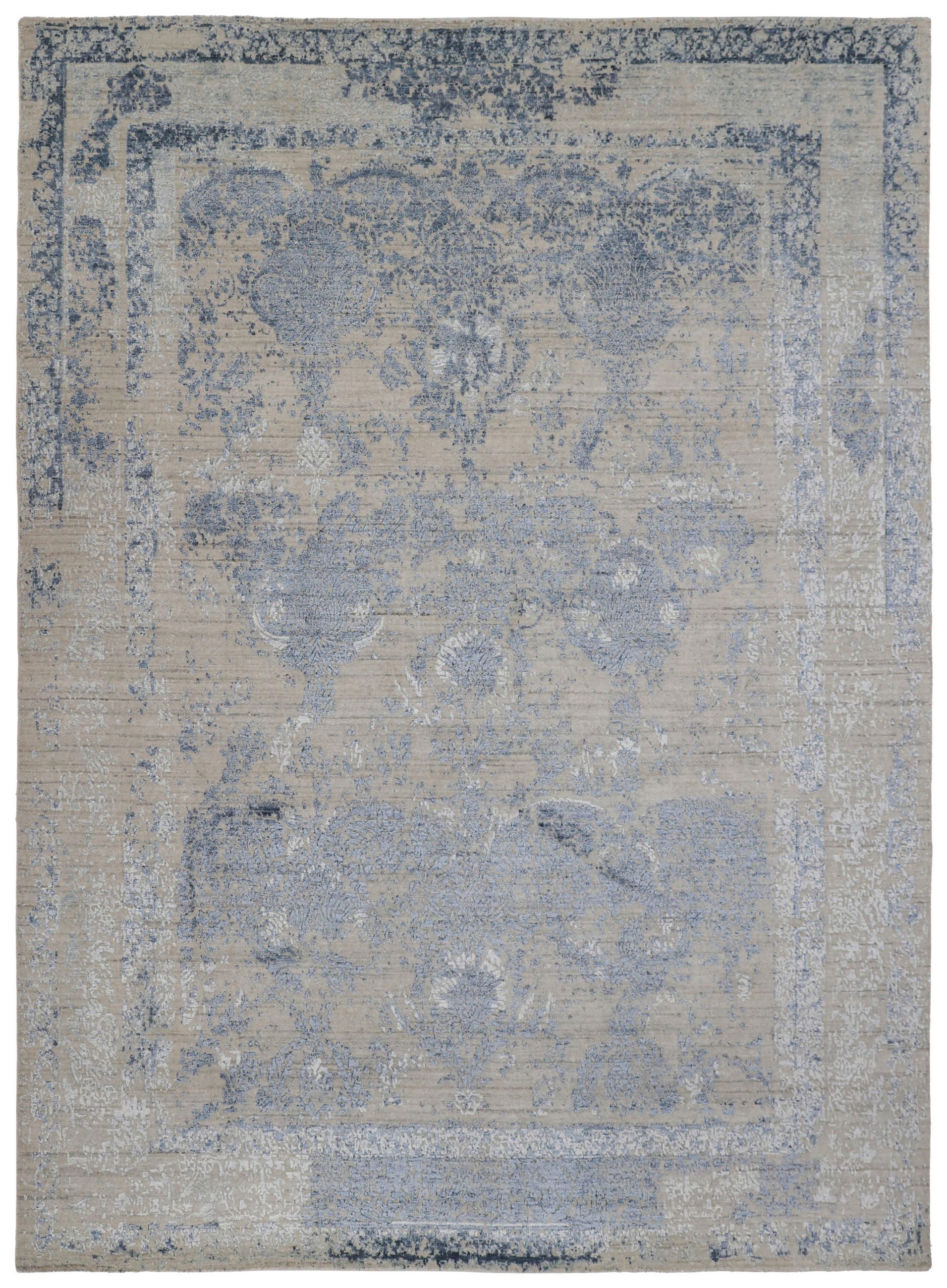 ORIENTTEPPICH  Wohnzimmer Blau rechteckig  - Blau, Design, Textil (170/240cm) - Cazaris