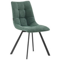 ŽIDLE, černá, tmavě zelená - černá/tmavě zelená, Design, kov/textil (47/86/61cm) - Xora