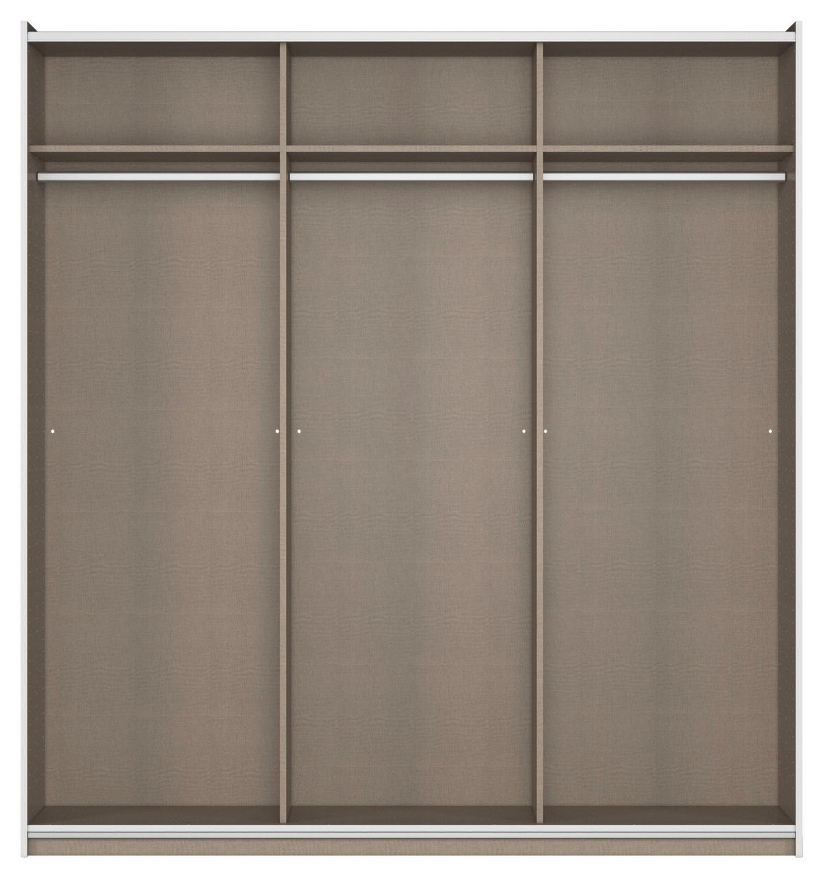 SCHWEBETÜRENSCHRANK Grau  - Grau, Trend, Holzwerkstoff/Metall (196/210/59cm) - Rauch Möbel
