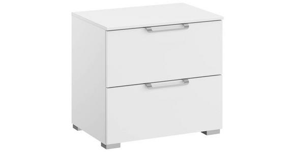 NACHTSCHRANK 50/49/42 cm - Silberfarben/Alufarben, Design, Holzwerkstoff/Kunststoff (50/49/42cm) - Novel