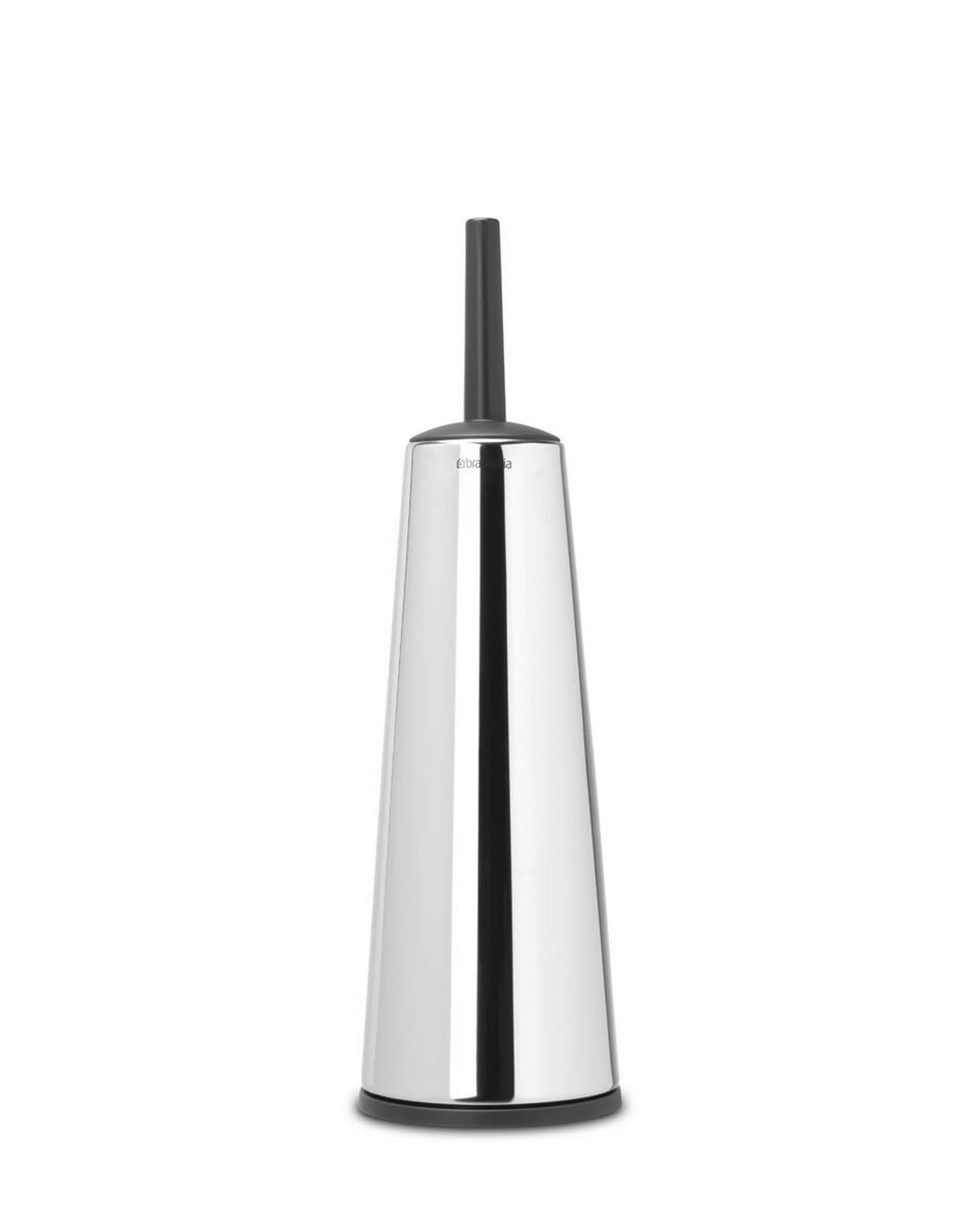 WC-GARNITURA S ŠČETKO - barve kroma/črna, Basics, kovina/umetna masa (12/42/12cm) - Brabantia