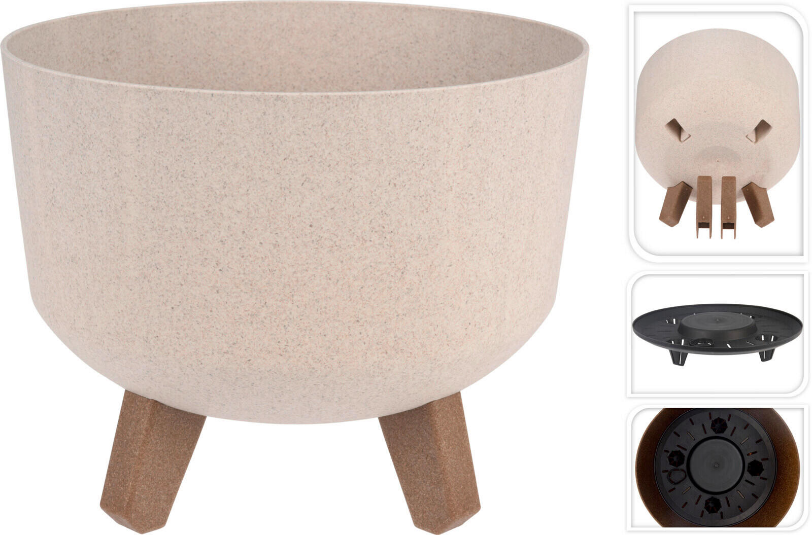 KVĚTINÁČ NA KVĚTINY textil, 14/24/24 cm