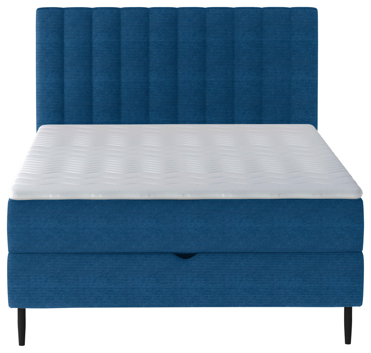 BOXBETT 120/200 cm  in Royalblau  - Royalblau/Schwarz, Design, Holz/Holzwerkstoff (120/200cm) - Stylife