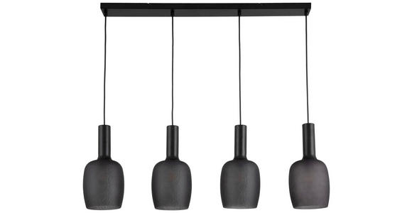 HÄNGELEUCHTE 98/15/140 cm - Schwarzchrom, Trend, Glas/Metall (98/15/140cm) - Novel