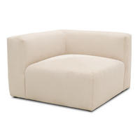 SOFAELEMENT Cord, Mikrofaser Creme  - Creme/Schwarz, Design, Kunststoff/Textil (108/69/108cm) - MID.YOU