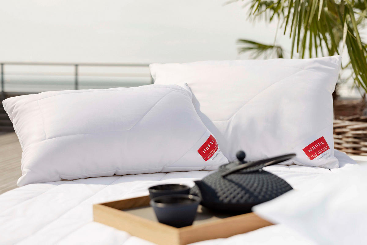 POLŠTÁŘ POD HLAVU, 70/90 cm - bílá, Basics, textil (70/90cm) - HEFEL