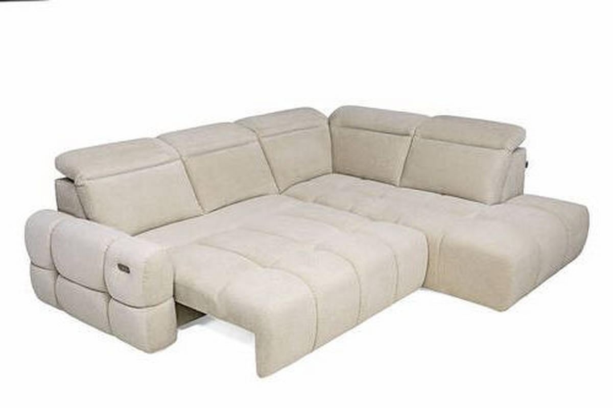 SAROKKANAPÉ textil bézs  - bézs, Modern, műanyag/textil (270/110/223cm) - Welnova