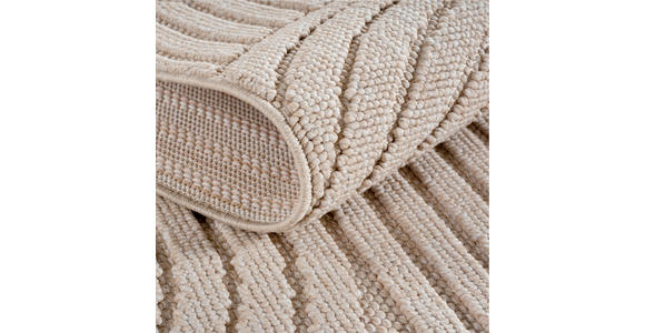 FLACHWEBETEPPICH 80/250 cm HELIX Beige  - Beige, Basics, Kunststoff/Textil (80/250cm) - Novel