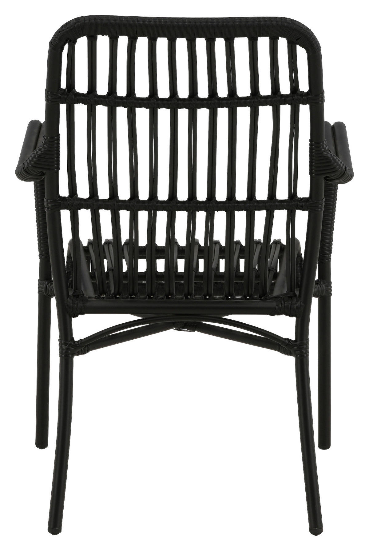 LOUNGESESSEL  - Schwarz, KONVENTIONELL, Kunststoff/Metall (57/90/64cm) - Gardenson