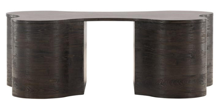 Livetastic Couchtisch Dunkelbraun 90x45x130 cm