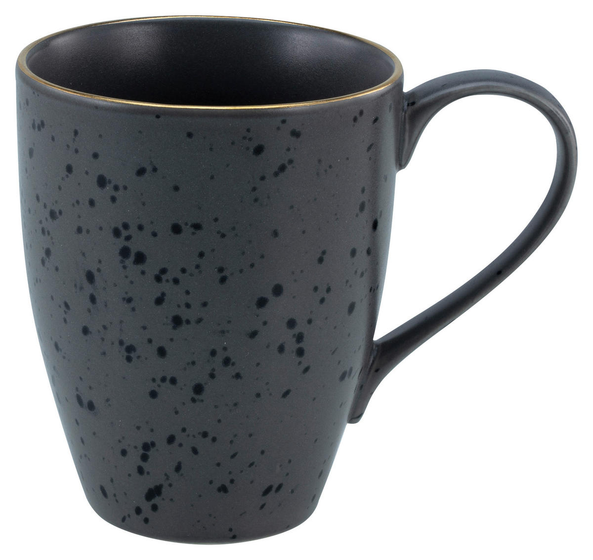 KOMBISERVICE Industrial Gold Black 16-teilig  - Schwarz, KONVENTIONELL, Keramik (34/31/33cm) - Creatable