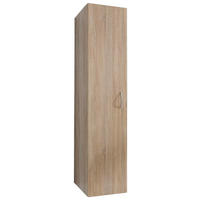 VEČNAMENSKA OMARA, barve hrasta - barve hrasta/barve aluminija, Konvencionalno, umetna masa/leseni material (50/185/40cm) - Xora