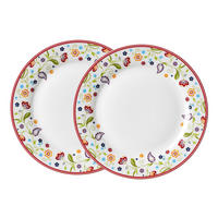 SPEISETELLERSET Multicolor, Weiß 27/4 cm Shanti  - Multicolor/Weiß, KONVENTIONELL, Keramik (27/4cm) - Ritzenhoff Breker