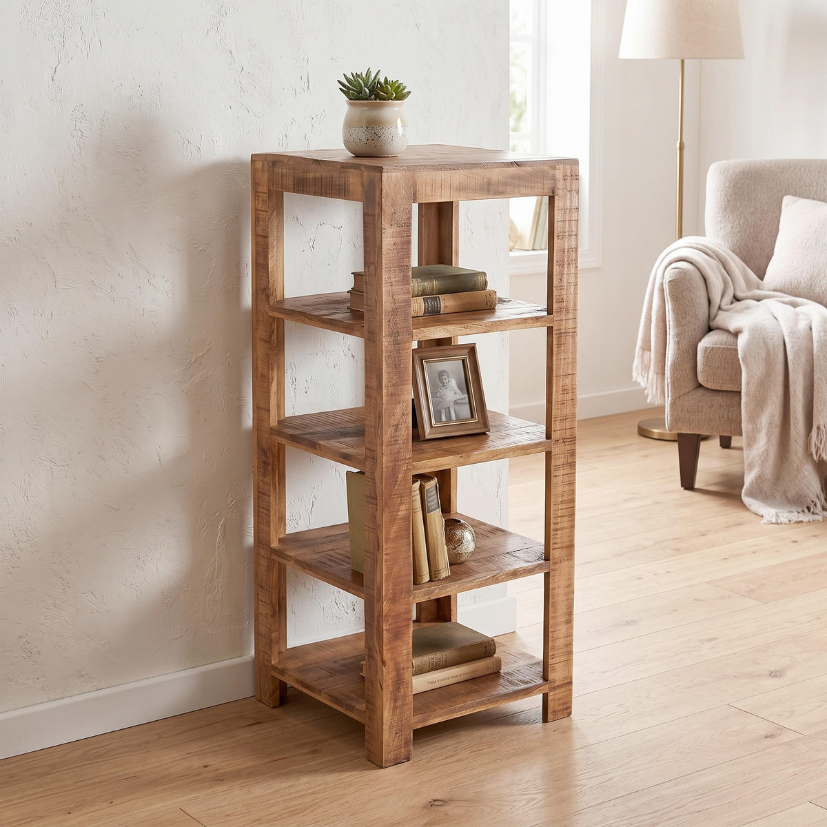 REGAL  44/105/44 cm Naturfarben  - Naturfarben, Design, Holz (44/105/44cm) - Livetastic