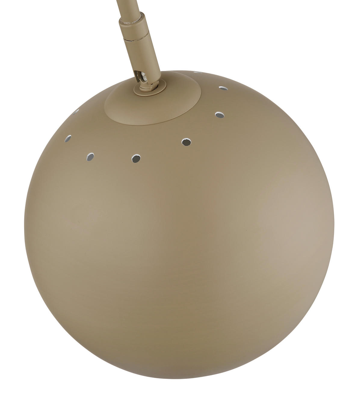 STEHLEUCHTE - Sandfarben/Schwarz, Basics, Kunststoff/Metall (46/25/150cm) - Globo